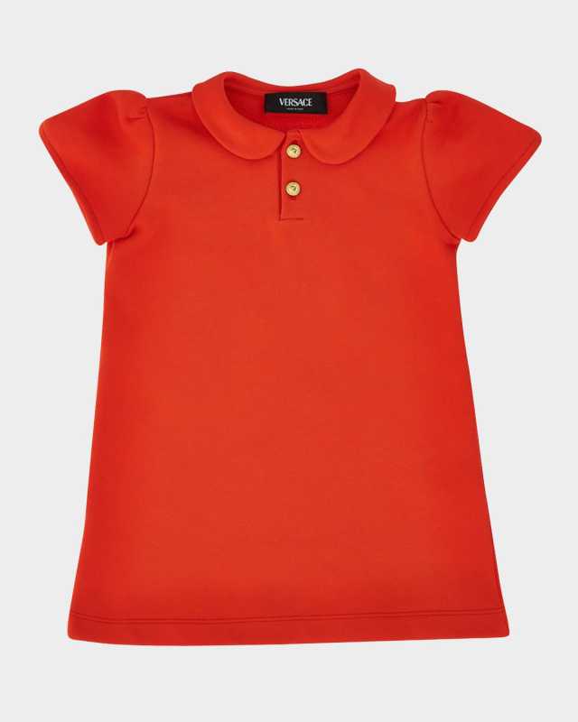 Girl's Sweatshirt Dress W/ Medusa Buttons, Size 12M-4